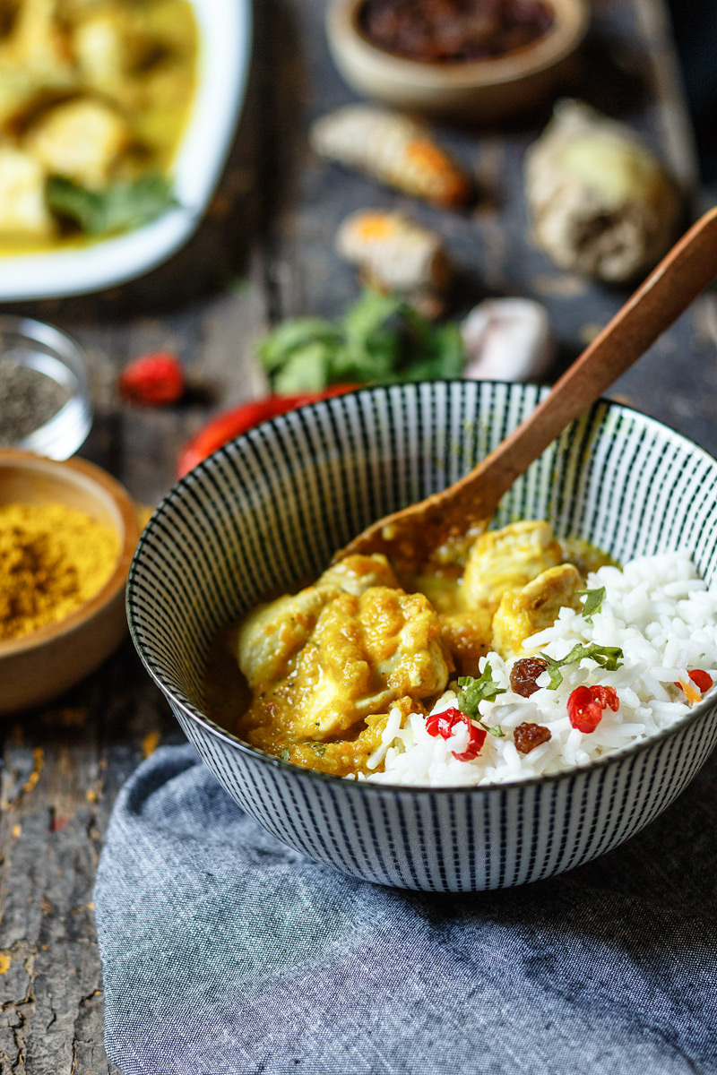 Curry de pollo